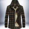 Men's Fall Jacket - Warm Plaid Fleece Jackets Coats -Wear Inside out - Image 10