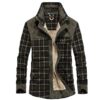 Men's Fall Jacket - Warm Plaid Fleece Jackets Coats -Wear Inside out - Image 6