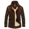 Men's Fall Jacket - Warm Plaid Fleece Jackets Coats -Wear Inside out - Image 7