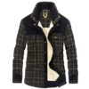 Men's Fall Jacket - Warm Plaid Fleece Jackets Coats -Wear Inside out - Image 8