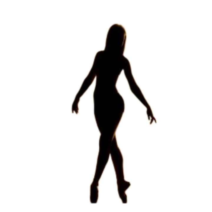 lovely ballerina silhouette image